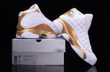Nike Air Jordan Men 13 Retro White/Gold Basketball Men !!! CYBER MONDAY SALE !!!