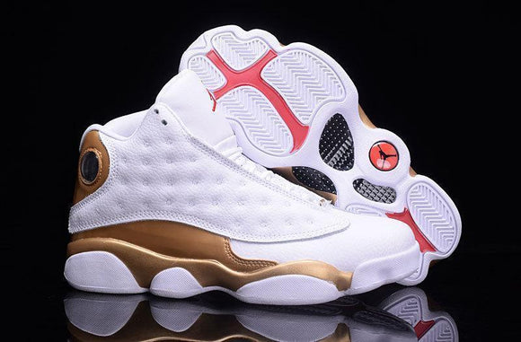 Nike Air Jordan Men 13 Retro White/Gold Basketball Men !!! CYBER MONDAY SALE !!!