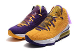 Nike LeBron 17 XVII 'Lakers' Purple Yellow Men Basketball Sneaker !!! CYBER MONDAY SALE !!!