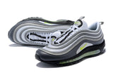 Nike Air Max 97 Carbon Grey Fludredsent Green Shoes !!! CYBER MONDAY SALE !!!