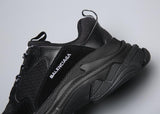 Balenciaga Triple S Trainer 'All Black Distressed' Shoes Sneaker !!! CYBER MONDAY SALE !!!