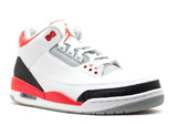 Nike Air Jordan 3 Retro 2013 Release White Silver Black Red Men Shoes !!! CYBER MONDAY SALE !!!