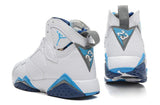 Nike Air Jordan 7 Retro White Blue Shoes Basketball Men !!! CYBER MONDAY SALE !!!