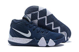 Nike Kyrie 4 Navy White Men Basketball Shoes !!! CYBER MONDAY SALE !!!