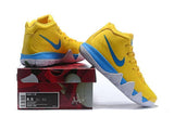 Nike Kyrie 4 Yellow Blue Men Basketball Shoes !!! CYBER MONDAY SALE !!!