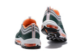 Nike Air Max 97 Green Grey Orange Shoes !!! CYBER MONDAY SALE !!!