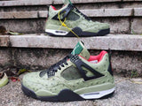 Nike Air Jordan 4 Retro OG “Cactus Jack” Olive Black Red Basketball Men !!! CYBER MONDAY SALE !!!