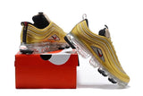 Nike Air Vapormax 97 Metallic Gold Shoes Sneakers Men !!! CYBER MONDAY SALE !!!