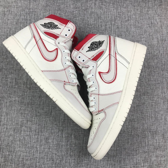 Nike Air Jordan 1 High Retro OG White Red Shoes Basketball Men !!! CYBER MONDAY SALE !!!