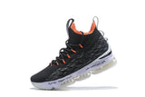 Nike Lebron XV 15 Black White Orange Men Shoes !!! CYBER MONDAY SALE !!!