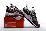 Nike Air Max 97 White Black Red Shoes !!! CYBER MONDAY SALE !!!