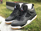 Nike Air Jordan 4 SE Retro Black White Light Gum Brown White Black  Men Shoes !!! CYBER MONDAY SALE !!!