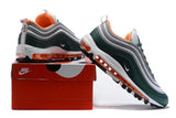 Nike Air Max 97 Green Grey Orange Shoes !!! CYBER MONDAY SALE !!!