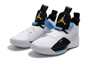 Nike Air Jordan 33 White Black Blue Men Shoes !!! CYBER MONDAY SALE !!!