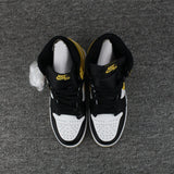 Nike Air Jordan 1 High Retro OF 6 Ring White Black Yellow Shoes Basketball Men !!! CYBER MONDAY SALE !!!