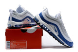 Nike Air Max 97 White Royal Silver Blue Shoes !!! CYBER MONDAY SALE !!!