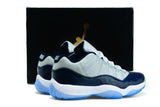 Nike Air Jordan 11 Retro Low Georgetown Grey Navi White  Men Shoes !!! CYBER MONDAY SALE !!!