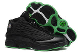 Nike Air Jordan Men 13 Retro Black/Green Men !!! CYBER MONDAY SALE !!!